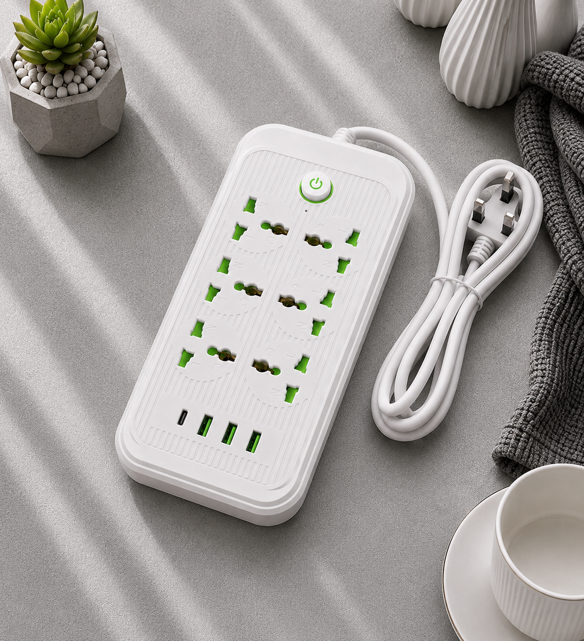 3 USB , 1 TYPE-C Single button