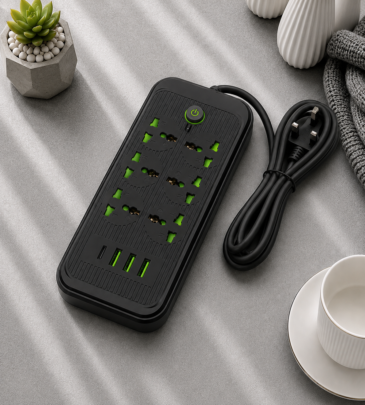 3 USB , 1 TYPE-C Single button