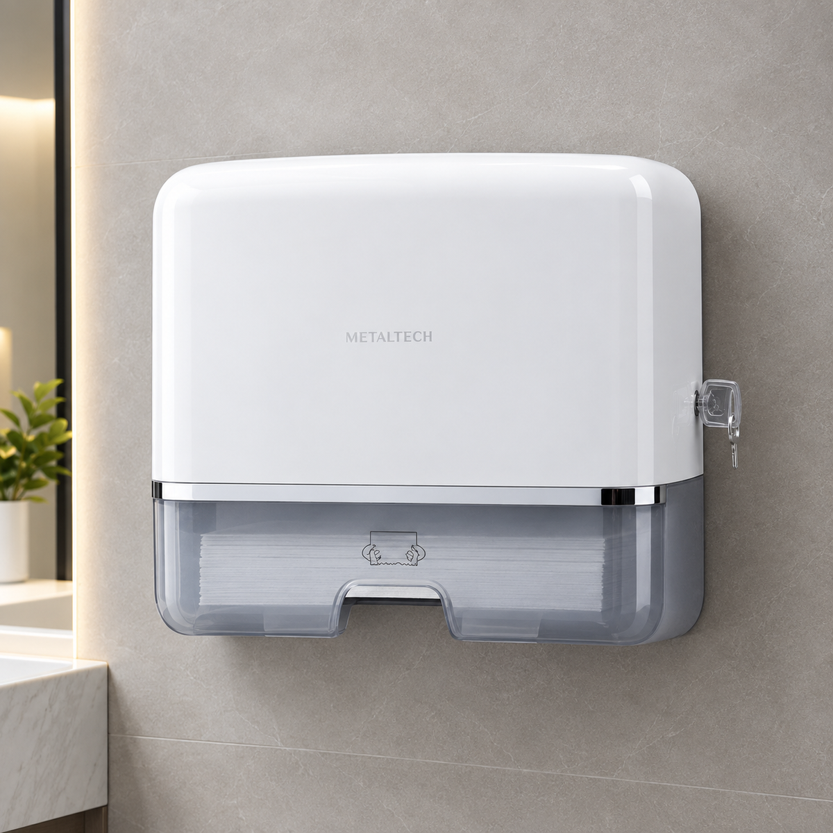 Premium Bathroom Tissue Dispenser - Bended style