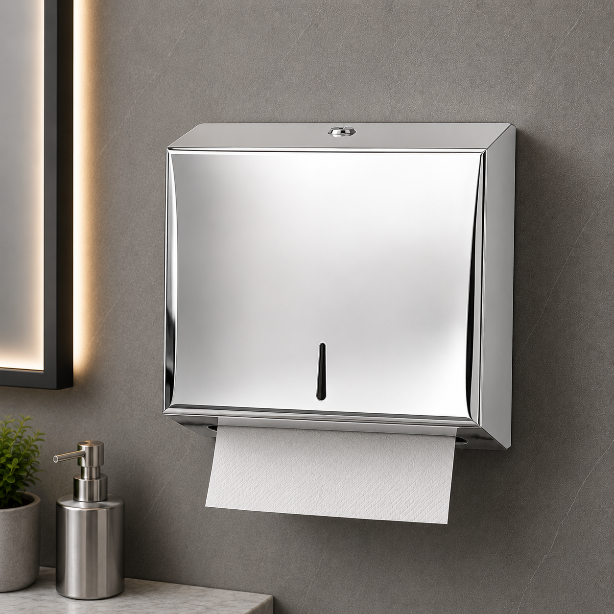 Chrome Finish Stainless Steel  - Tissue Dispenser